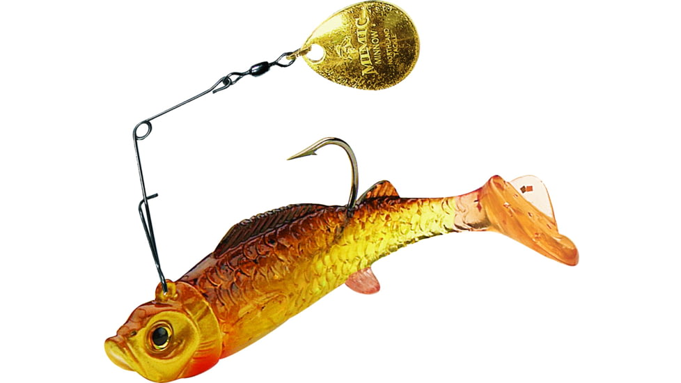 Northland Mimic Minnow Spin 1/4 Oz, 6/Cd Gold Shiner, MMS46-12