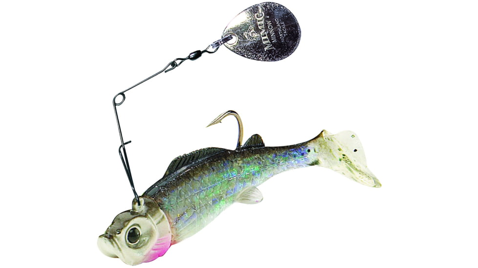 Northland Mimic Minnow Spin 1/4 Oz, 6/Cd Silver Shiner, MMS4-6-11