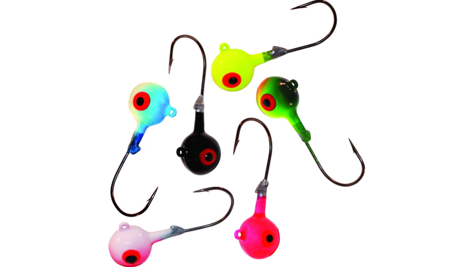 Northland Fishing Tackle RZ Jig, 6 Card, Assorted, 1/16oz, RZJ2-6-99