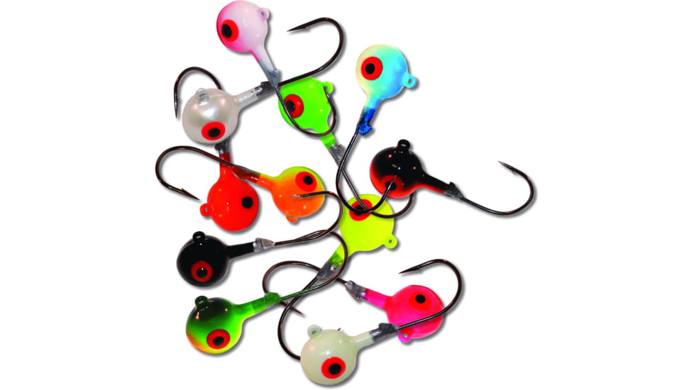 Northland Fishing Tackle RZ Jig, 4 Card, Assorted, 1/4oz, RZJ4-4-99