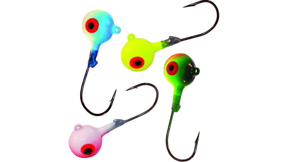 Northland Neon Rz Jig Head 3/16 Oz, 4/Cd UV Assorted, RZJ35-4-99