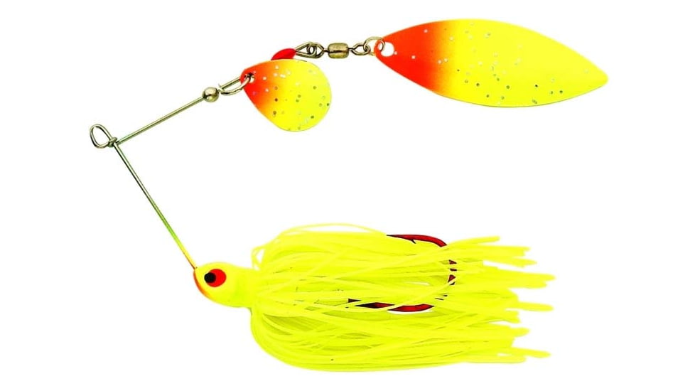 Northland Reed-RunnerClassic Tandem Spin Spinnerbait, Sunrise, 3/8oz, 6 Pack, RRTW5C-108