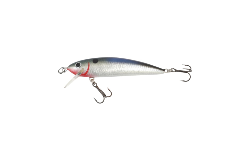Northland Rumble Shiner Floating-Diving, 2 #6 Treble Hooks, Diving Depth 5-8, Silver Shiner, 2-3/4in, 3/16oz, RSN7-SLVS