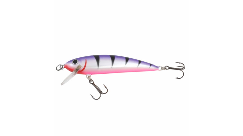 Northland Rumble Shiner Floating-Diving, 3-3/4, 2 #3 Treble Hooks, Diving Depth 15-20, Purple Tiger, 3-3/4, 5/8oz, RSN10-PT