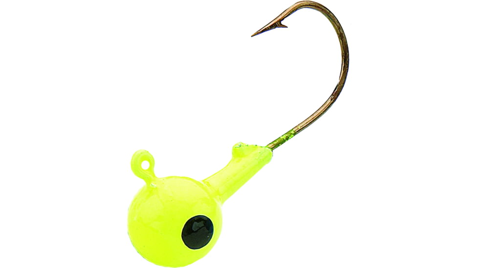 Northland SinkN Jig Head 1/16 oz, Sz 4 Hook, Chartreuse 8/Bag, SNJ2-8-10