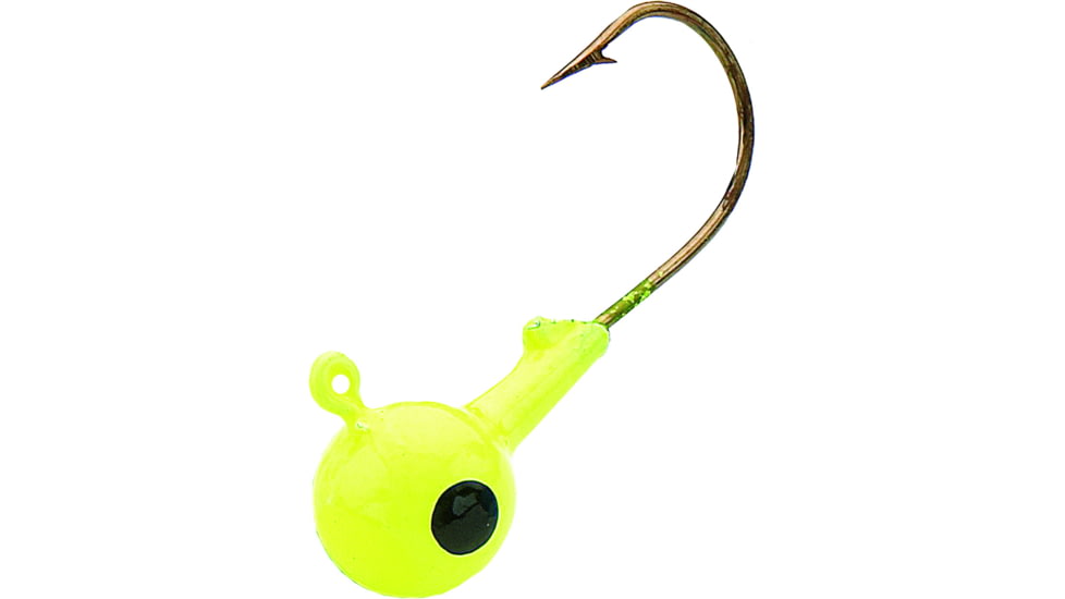 Northland SinkN Jig Head 1/32 oz, Sz 6 Hook, Chartreuse 8/Bag, SNJ1-8-10