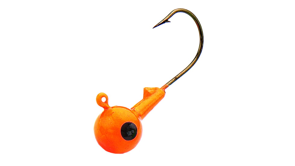 Northland SinkN Jig Head 1/32 oz, Sz 6 Hook, Orange, 8/Bag, SNJ1-8-8