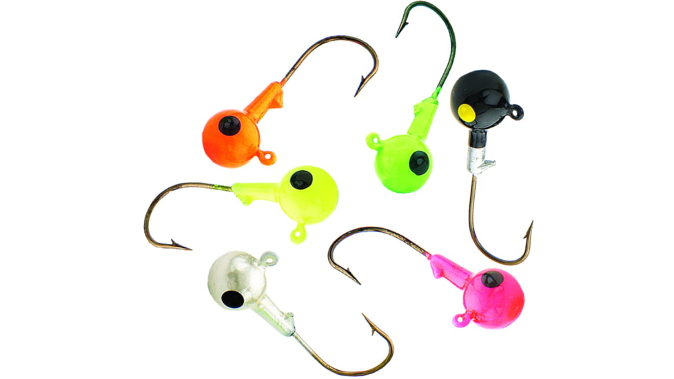 Northland SinkN Jig Head 1/4 oz, 2/0 Hook, Assorted, 6/Bag, SNJ4-6-99