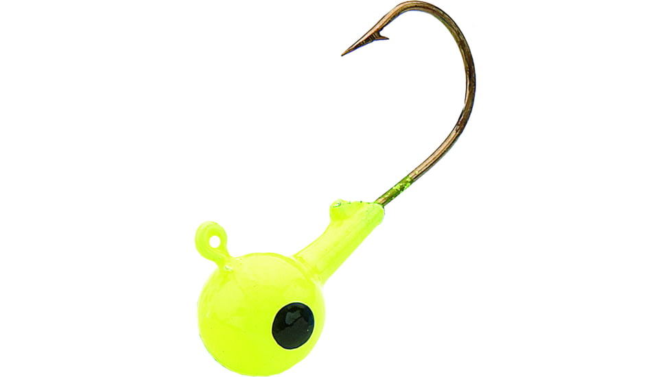 Northland SinkN Jig Head 1/4 oz, 2/0 Hook, Chartreuse, 6/Bag, SNJ4-6-10