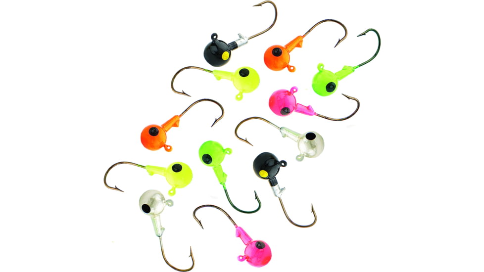 Northland SinkN Jig Head, 1/8 oz, Sz 1 Hook, Assorted 12/Bag, SNJ3-12-99