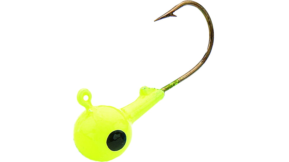 Northland SinkN Jig Head 1/8 oz, Sz 1 Hook, Chartreuse, 7/Bag, SNJ3-7-10