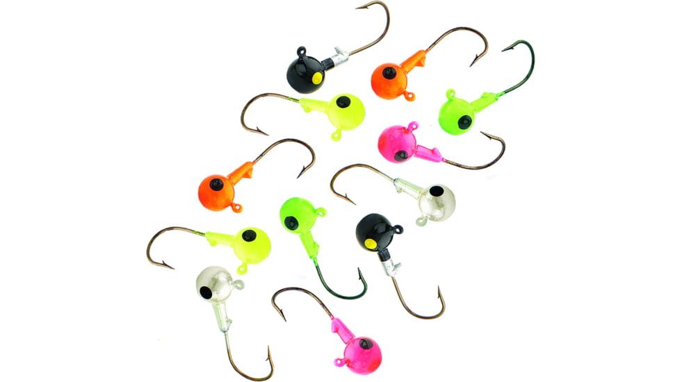 Northland SinkN Jig Head, 3/16 oz, 2/0 Hook, Assorted 12/Bag, SNJ35-12-99