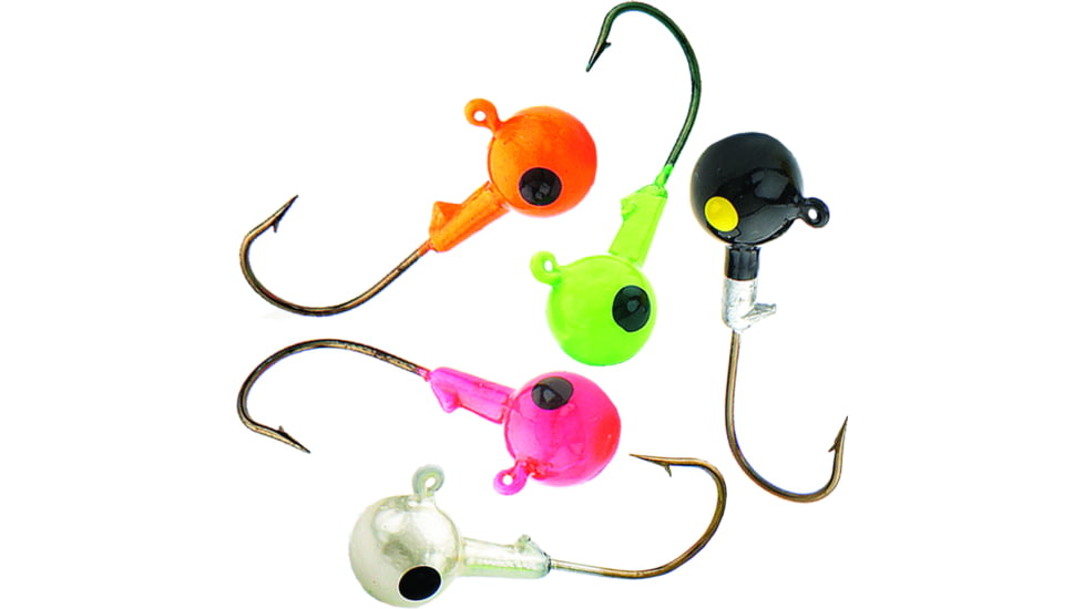 Northland SinkN Jig Head 3/8 oz, 3/0 Hook, Assorted, 5/Bag, SNJ5-5-99
