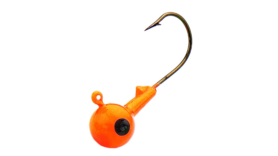 Northland SinkN Jig Head 3/8 oz, 3/0 Hook, Orange, 5/Bag, SNJ5-5-8