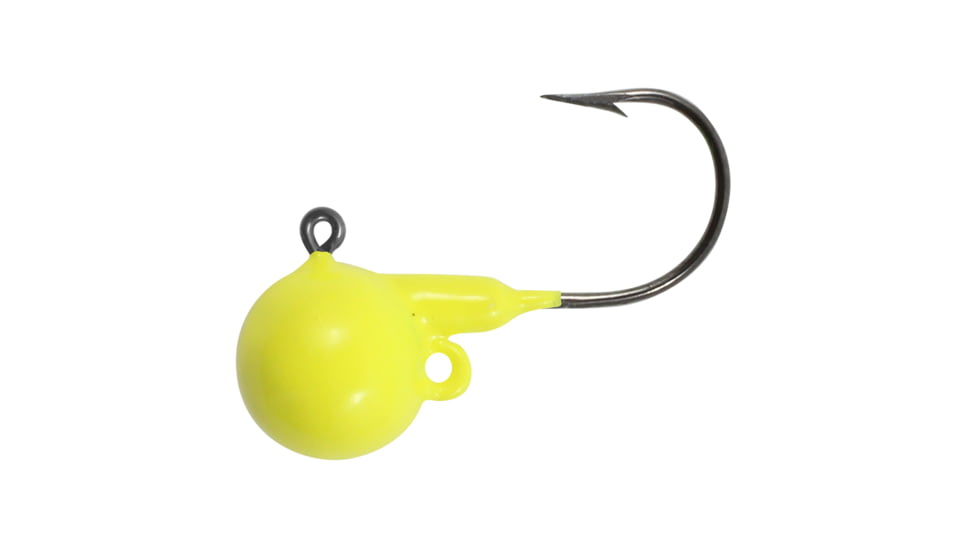 Northland Sting'n Fire-Ball Jig 1/16 Oz, 1/0 Hk Super-Glo Chartreuse 5/Cd, NL-FB2-5-10