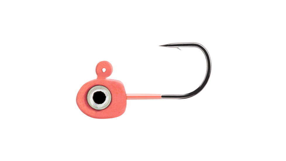 Northland Tungsten Flat Fry Jig - 2/Card - 1/28Oz - #12 Hook - Glo Red, TFFJ12-9