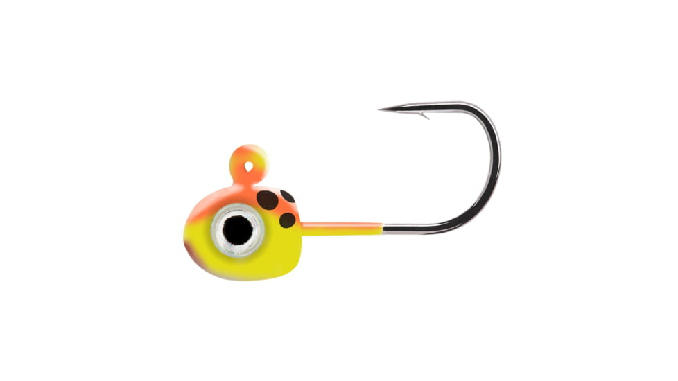 Northland Tungsten Flat Fry Jig - 2/Card - 1/28Oz - #12 Hook - Ladybug, TFFJ12-88