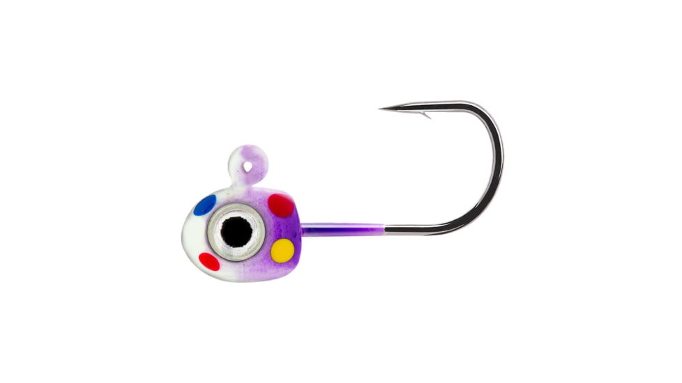 Northland Tungsten Flat Fry Jig - 2/Card - 1/28Oz - #12 Hook - Purple Wonder, TFFJ12-465