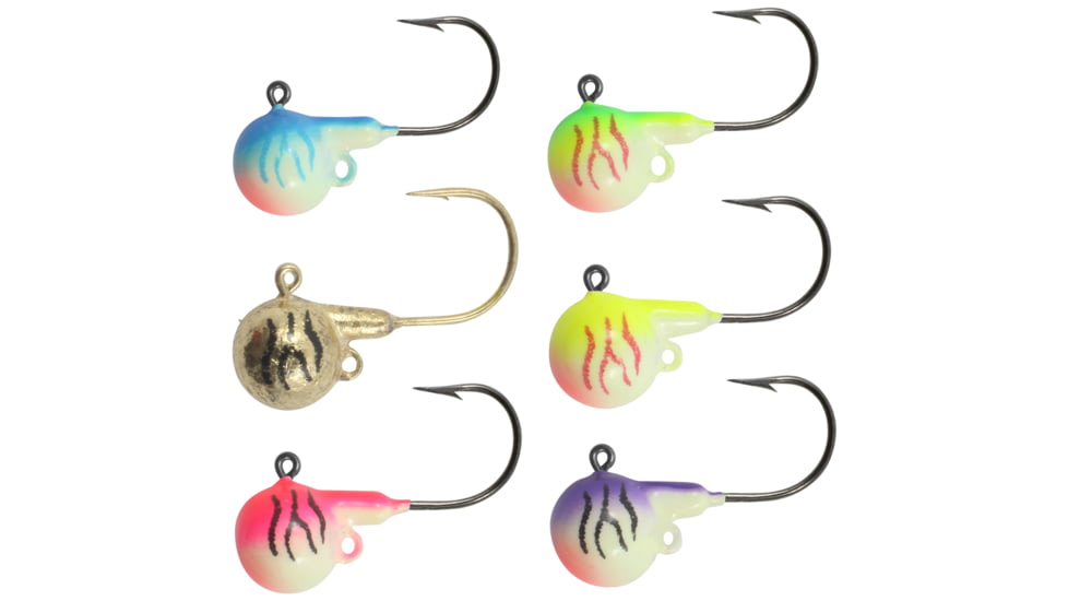 Northland Uv Fire-Ball Jig 3/8 Oz, #2/0 Hk Assorted 6/Cd, NL-FB5-6-99UV