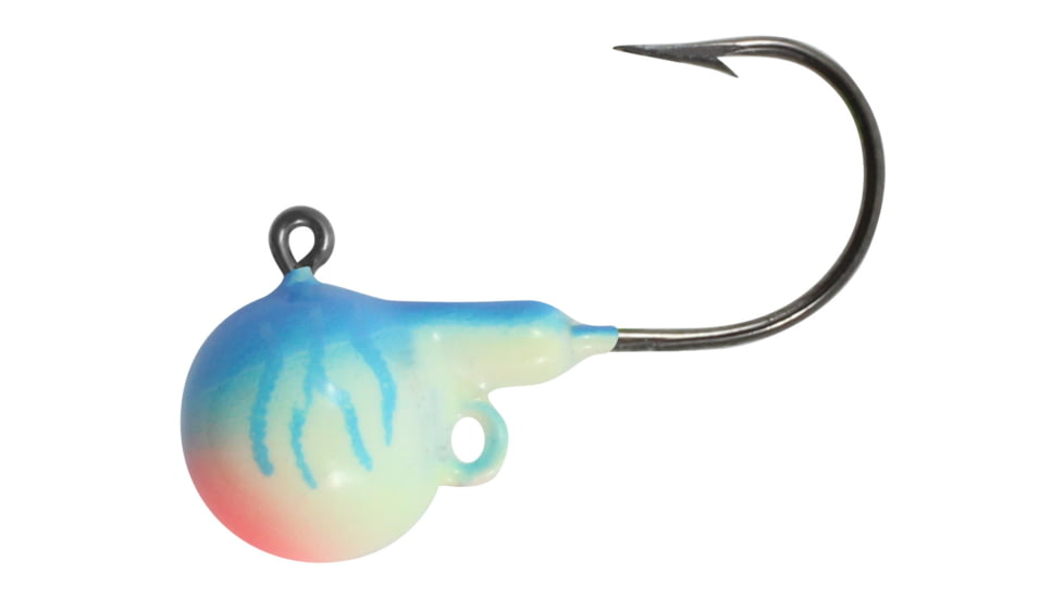 Northland Uv Fire-Ball Jig 3/8 Oz, #2/0 Hk Uv Moonlight Glo 4/Cd, NL-FB5-4-1325