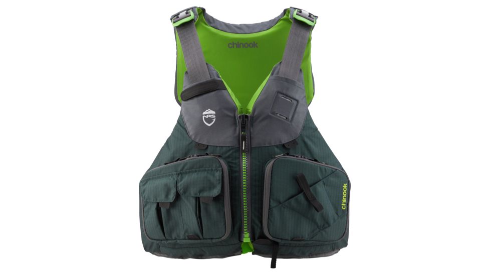 NRS Chinook Fishing PFD - Life Jacket - Mens, Bayberry, Extra Small/Medium, 40009.04.100