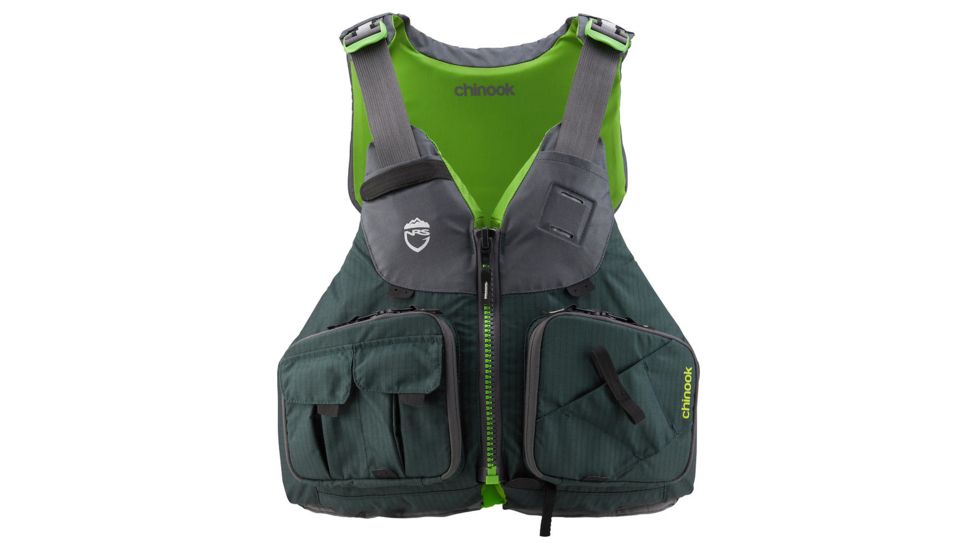 NRS Chinook Fishing PFD - Life Jacket - Mens, Bayberry, Extra Small/Medium, 40009.04.100