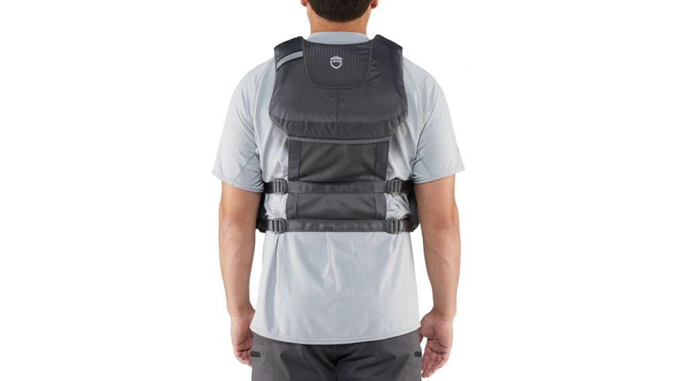 NRS Chinook Fishing PFD - Life Jacket - Mens, Charcoal, Extra Small/Medium, 40009.04.101