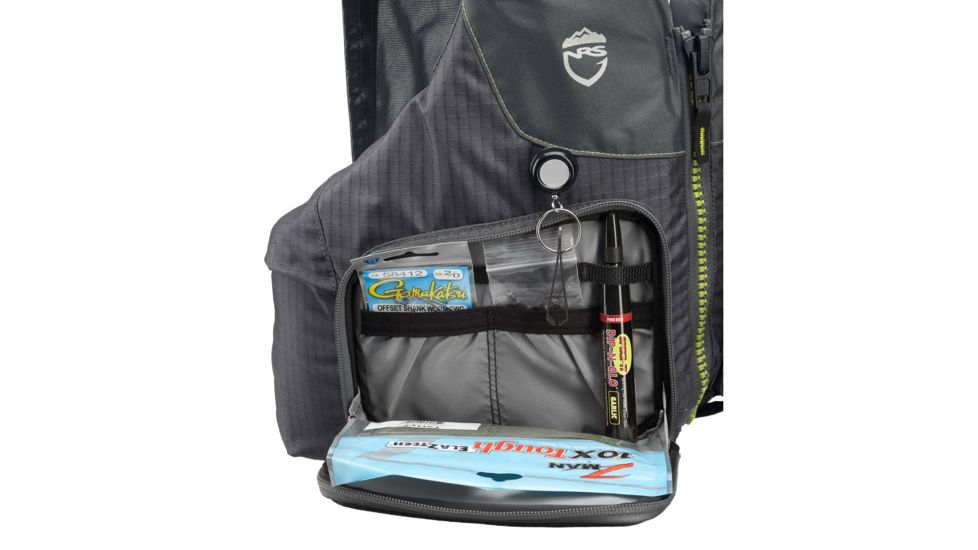 NRS Chinook Fishing PFD - Life Jacket - Mens, Charcoal, Extra Small/Medium, 40009.04.101