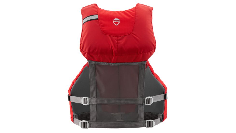 NRS Chinook Fishing PFD - Life Jacket - Mens, Red, Extra Small/Medium, 40009.04.102