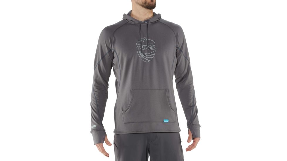 NRS H2Core Lightweight Hoodie - Men's, Gunmetal, S, 10120.03.100