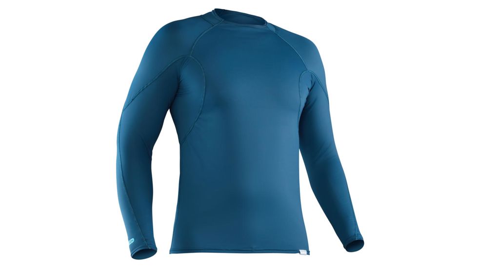 NRS H2Core Rashguard Long-Sleeve Shirt - Men's, Moroccan Blue, L 10002.05.102