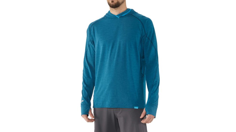 NRS H2Core Silkweight Hoodie - Men's, Moroccan Blue, S, 10139.03.105