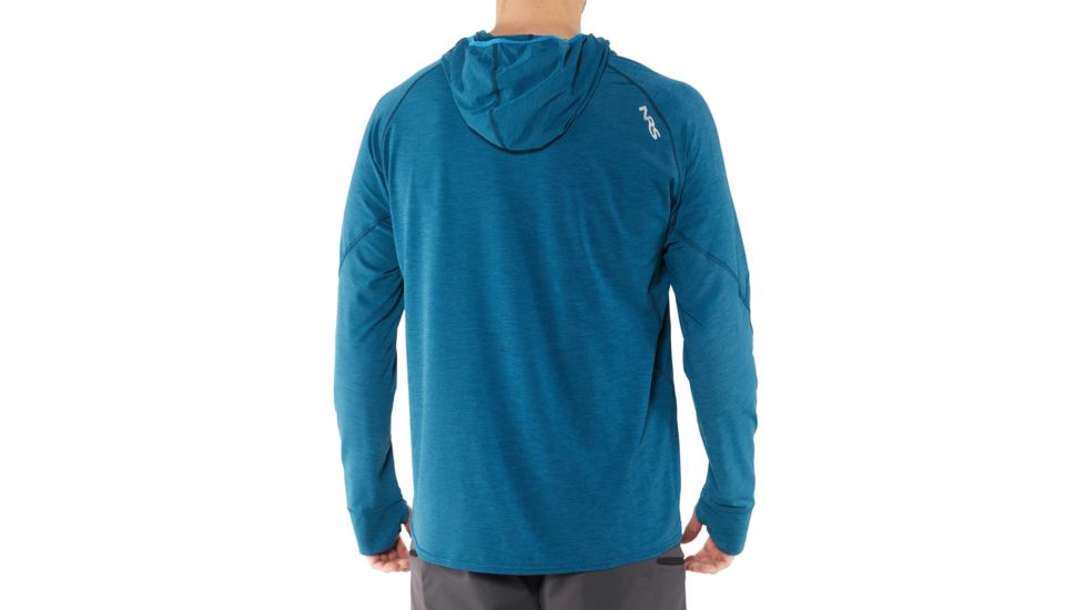 NRS H2Core Silkweight Hoodie - Men's, Moroccan Blue, S, 10139.03.105