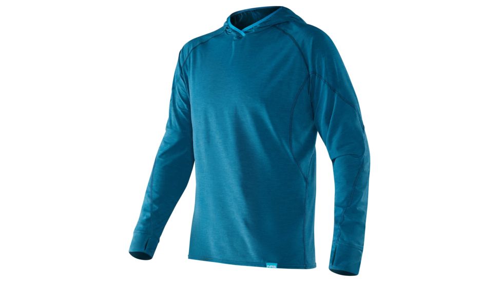 NRS H2Core Silkweight Hoodie - Men's, Moroccan Blue, S, 10139.03.105