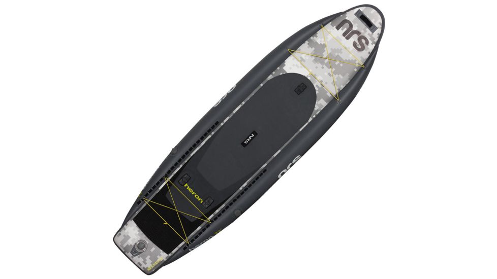 NRS Heron Fishing Inflatable SUP Board, Black 86138.01.100