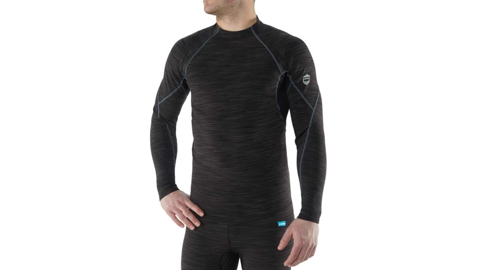 NRS HydroSkin 0.5 Long-Sleeve Shirt - Men's, Black, S, 15002.05.105