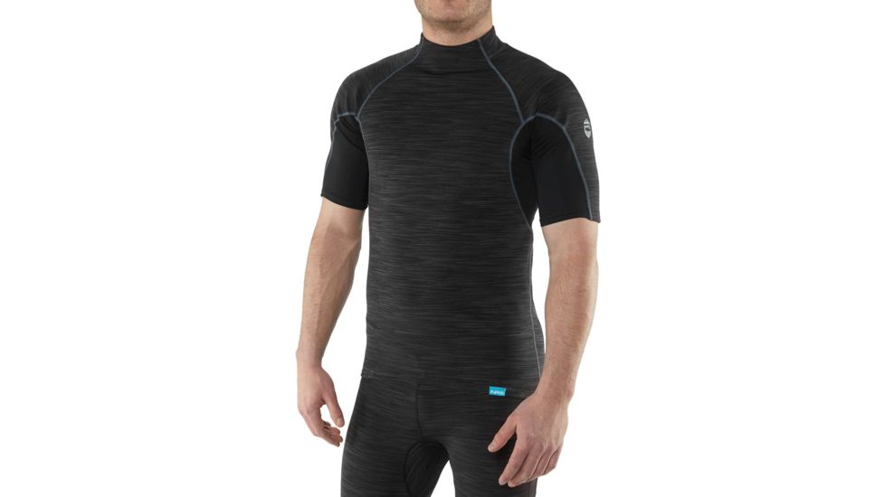 NRS HydroSkin 0.5 Short-Sleeve Shirt - Men's, Black, XXL, 15001.06.109