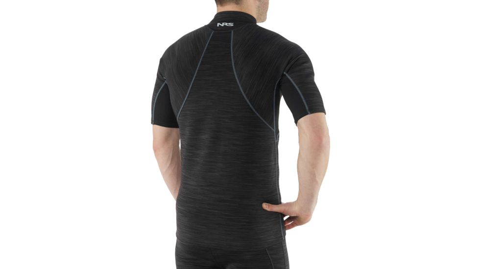 NRS HydroSkin 0.5 Short-Sleeve Shirt - Men's, Black, XXL, 15001.06.109