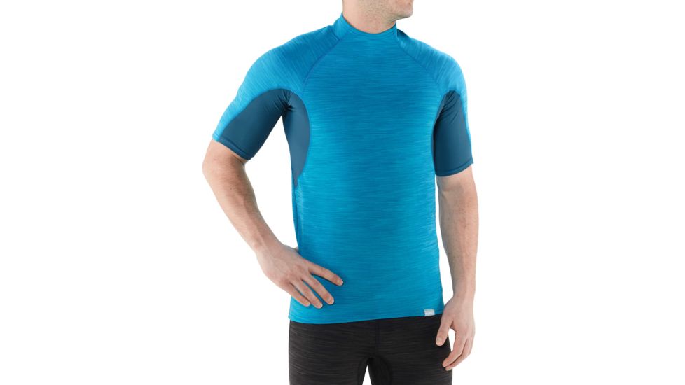 NRS HydroSkin 0.5 Short-Sleeve Shirt - Men's, Marine Blue, XXL, 15001.06.104