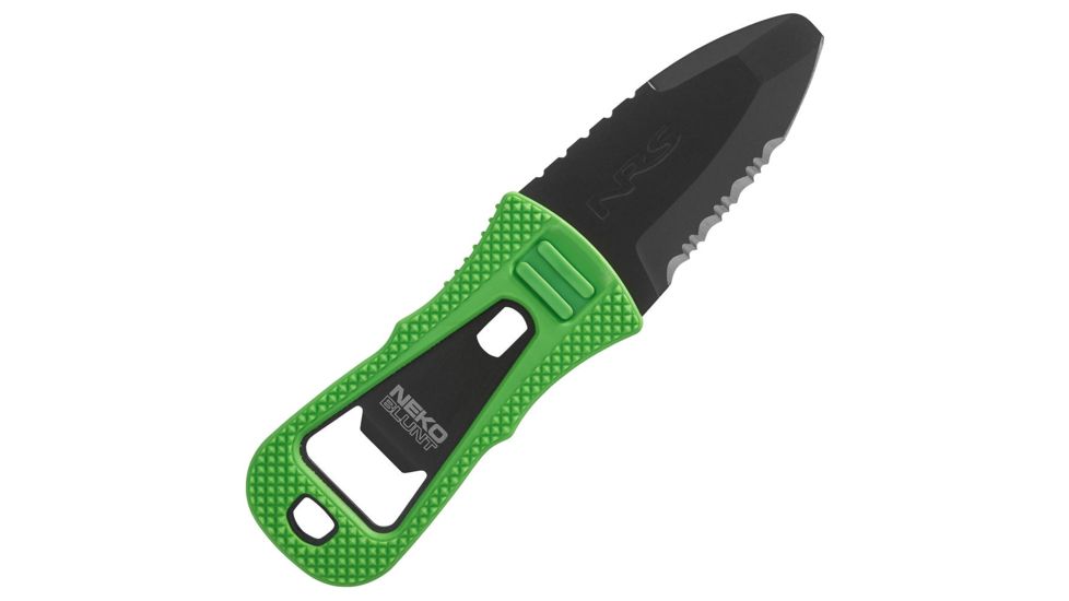 NRS Neko Blunt Knife, Black/Green 47310.01.101