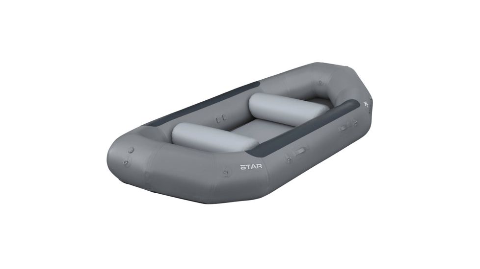 NRS STAR Outlaw 140 Self-Bailing Raft, Gray, 14 Feet 1 Inch, 86227.01.101