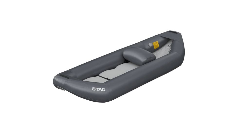 NRS STAR Seminole I Inflatable Kayak, Gray, 9 Feet 6 Inch, 86240.01.101