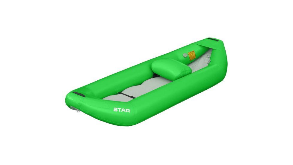 NRS STAR Seminole I Inflatable Kayak, Lime, 9 Feet 6 Inch, 86240.01.102