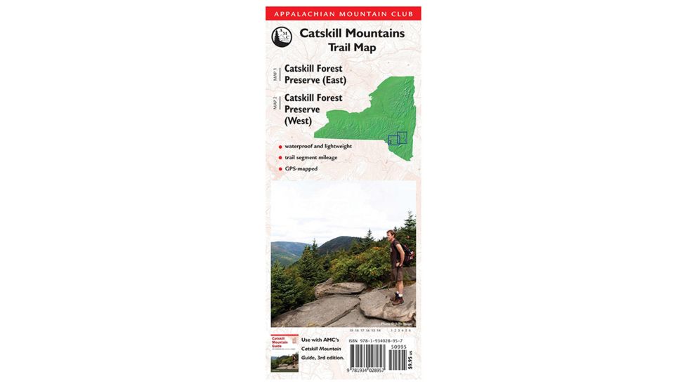 Ntl Book Network Amc Catskill Mtn Tail Map 3ed 9781934028957