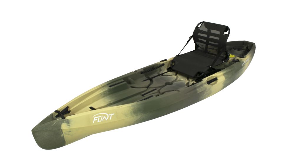 NuCanoe Flint Canoe with Pinnacle Seat, 11ft 3in, Army Camo, 1100CM