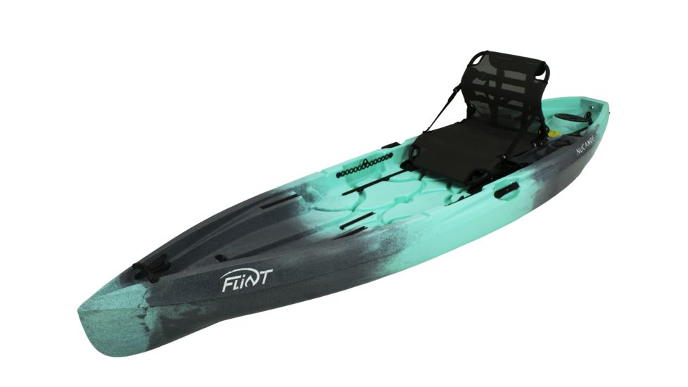 NuCanoe Flint Canoe with Pinnacle Seat, 11ft 3in, Gulf Storm, 1100GS
