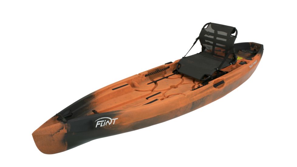 NuCanoe Flint Canoe with Pinnacle Seat, 11ft 3in, Hazard, 1100HZ