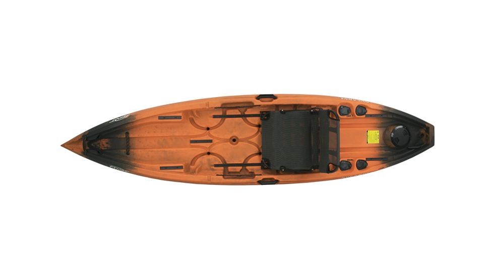 NuCanoe Flint Canoe with Pinnacle Seat, 11ft 3in, Hazard, 1100HZ