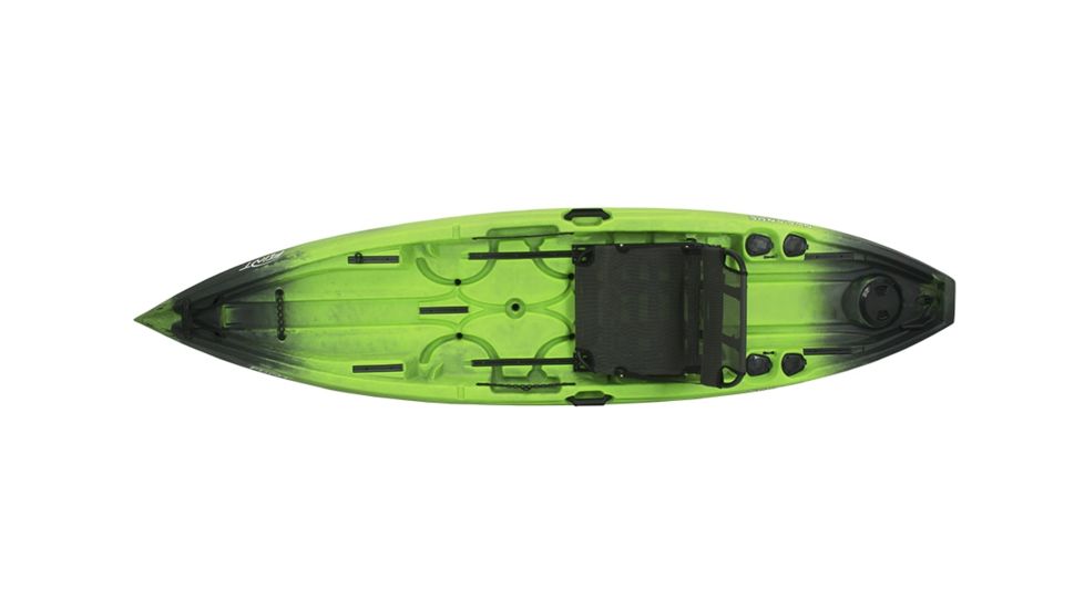 NuCanoe Flint Canoe with Pinnacle Seat, 11ft 3in, Nuclear Green, 1100NG