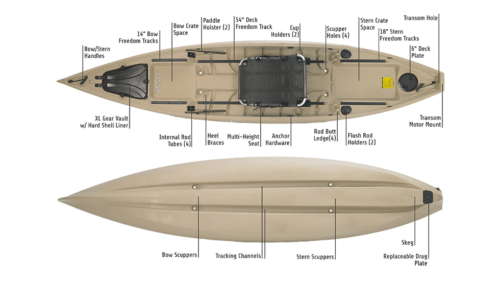NuCanoe Pursuit Kayak 13.5 ft - Shell
